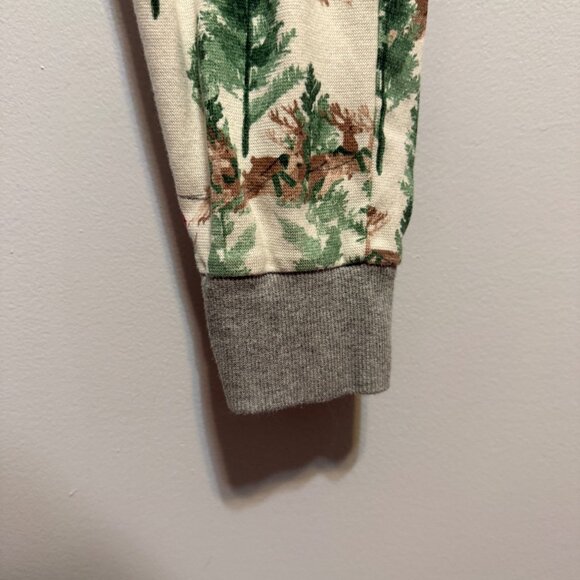 Womens Burt's Bees Santa & Reindeer Print Pajama Pants Size S Christmas Tree - Picture 4 of 7